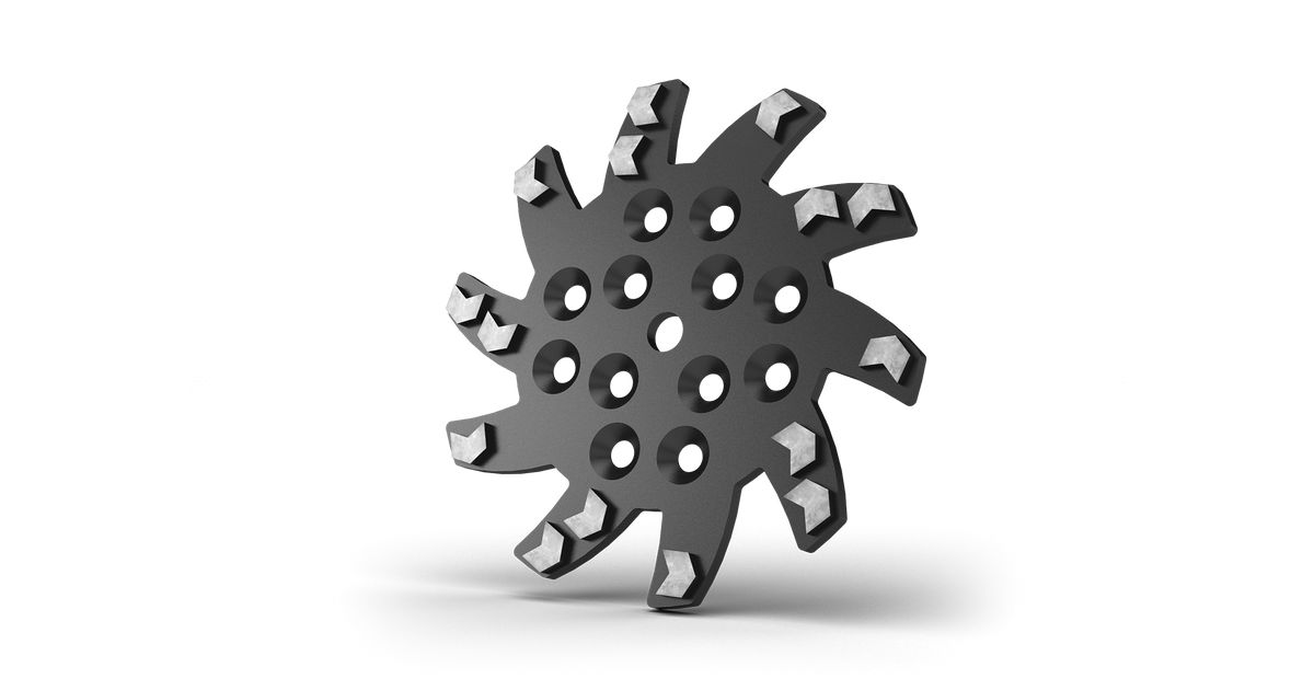 Disque de ponçage de sol 250 mm Vari-Grind Arrow X Noir