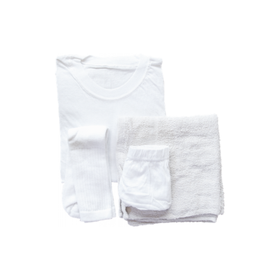 Kit sous vêtements coton été avec serviette XXL