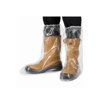 Surbotte PE transparente avec élastique cheville (lot de 50 surbottes)